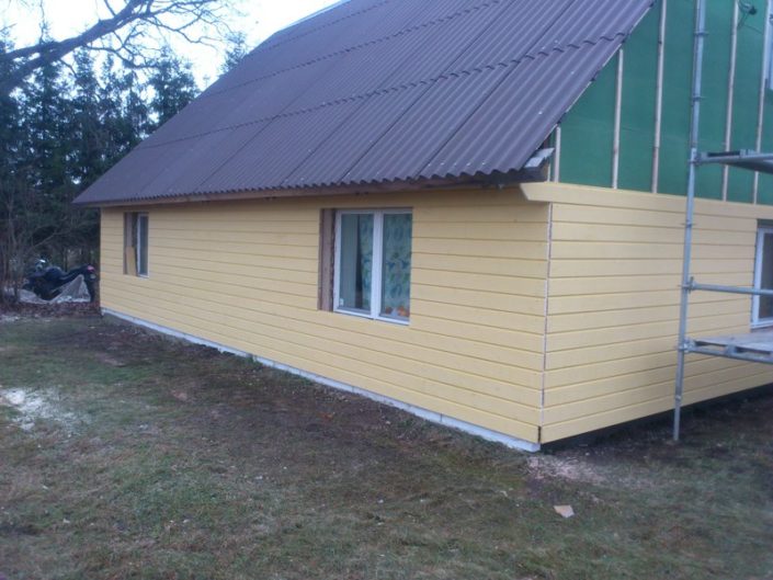 Maamaja fassaadi renoveerimine Viljandis. Maamaja fassaadi renoveerimine Viljandis.